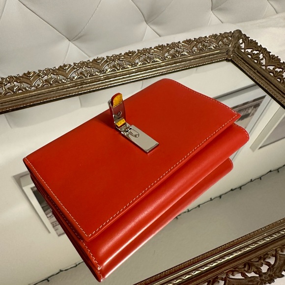 NWOT Orange Coach Leather Wallet !! - Picture 3 of 7